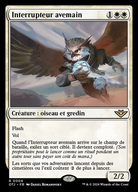 Interrupteur avemain, carte Magic OTJ 4 — extension Outlaws of Thunder Junction