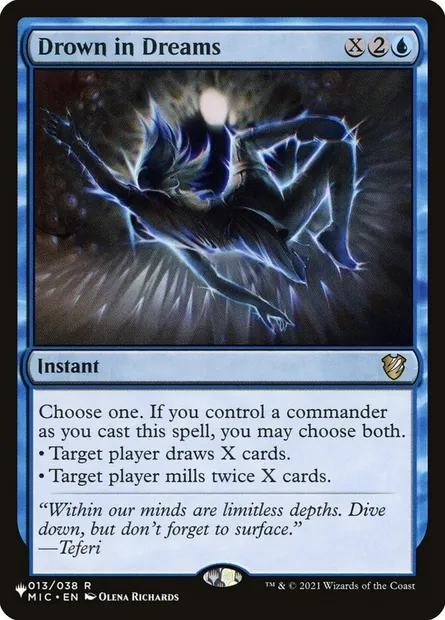 Rêves accablants, carte Magic PLST MIC-13 — extension The List