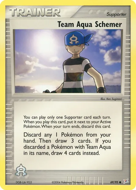 Team Aqua Schemer, Pokémon card MA 69 — Team Magma vs Team Aqua set