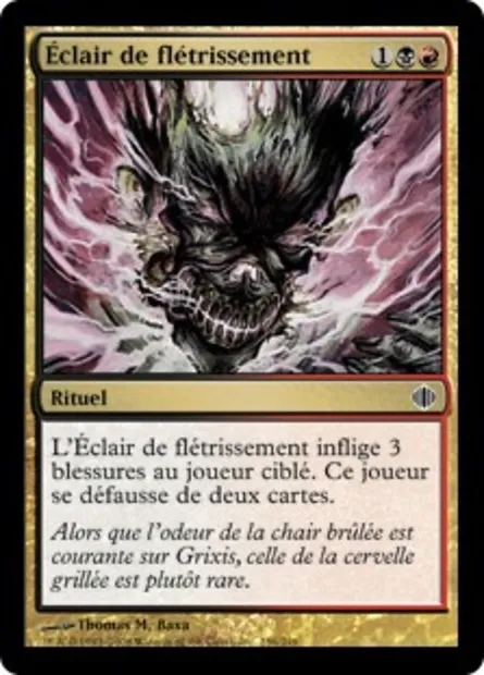 Éclair de flétrissement, carte Magic ALA 156 — extension Les éclats d'Alara