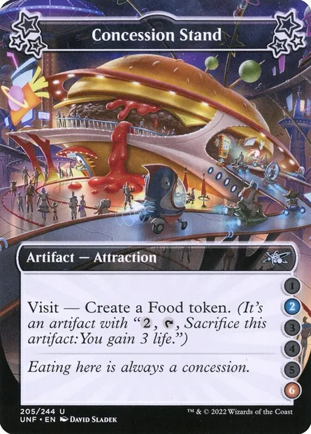 Concession Stand, carte Magic UNF 205a — extension Unfinity
