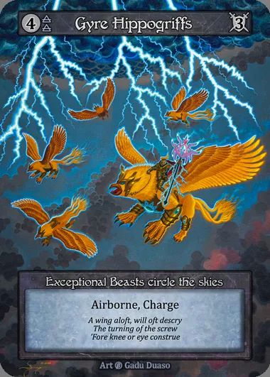 Gyre Hippogriffs, Sorcery card BET 078 — Beta set