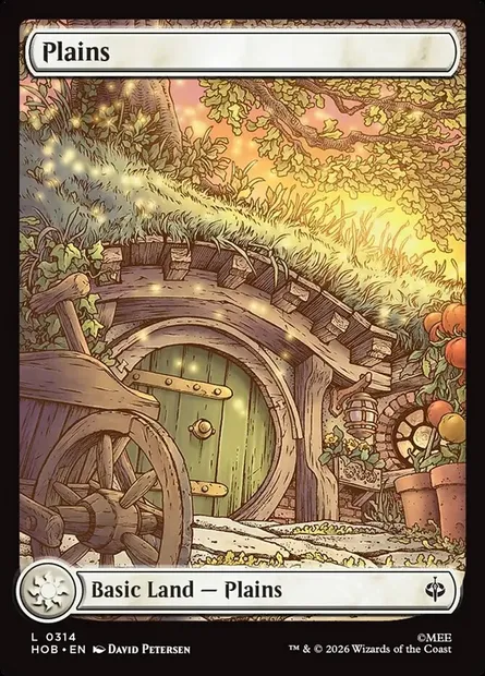 Plains, Magic card HOB 314 — The Hobbit set