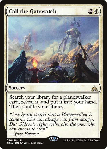 Call the Gatewatch, Magic card OGW 16 — Oath of the Gatewatch set