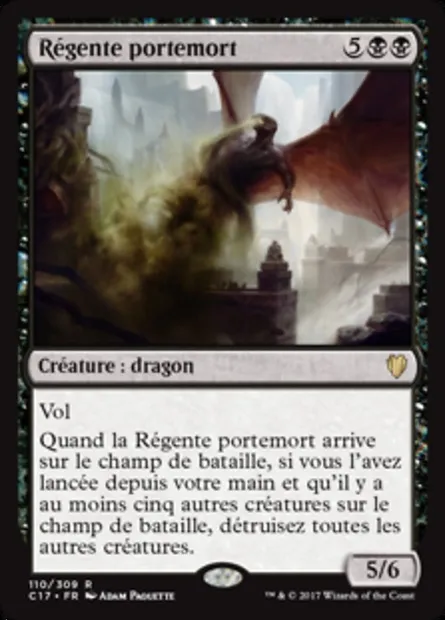 Régente portemort, carte Magic C17 110 — extension Commander 2017
