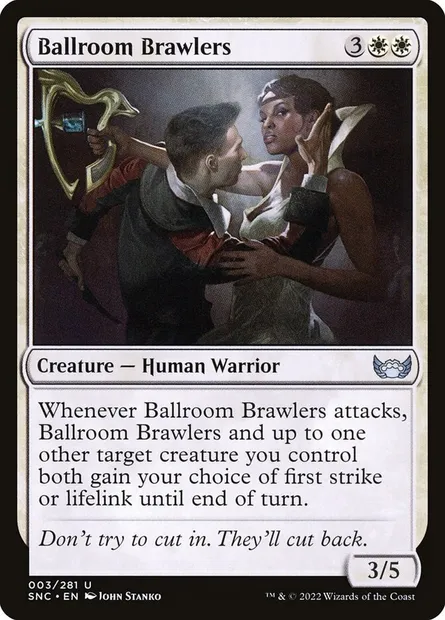 Ballroom Brawlers, Magic card SNC 3 — Streets of New Capenna set