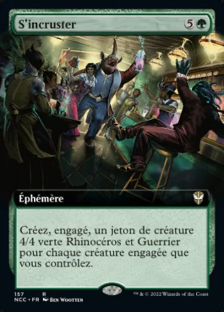 S'incruster, carte Magic NCC 157 — extension New Capenna Commander