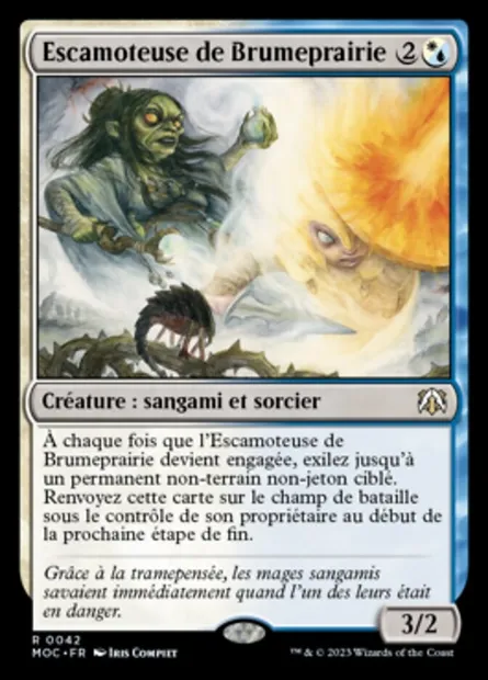 Escamoteuse de Brumeprairie, carte Magic MOC 42 — extension March of the Machine Commander