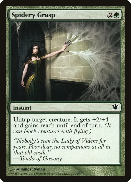 Spidery Grasp, Magic card ISD 204 — Innistrad set