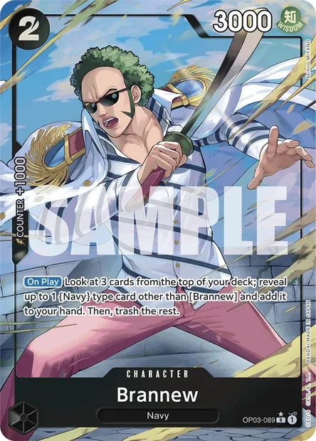 Brannew, One Piece card OP03-089 — PILLARS OF STRENGTH set
