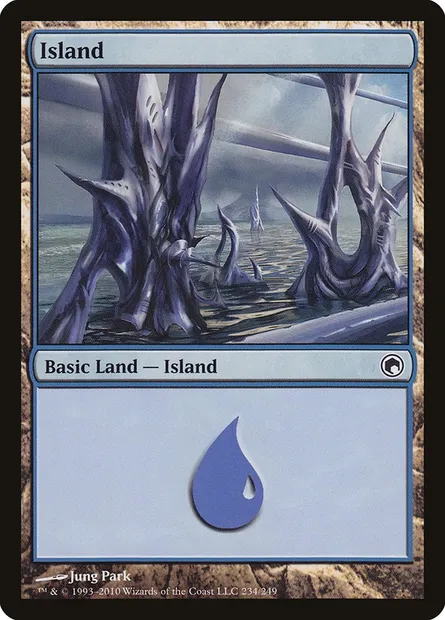 Island, Magic card SOM 234 — Scars of Mirrodin set