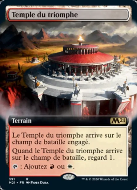 Temple du triomphe, carte Magic M21 391 — extension Core Set 2021