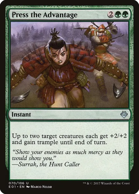 Press the Advantage, Magic card E01 70 — Archenemy: Nicol Bolas set