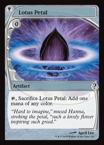 Lotus Petal, Magic card MB2 226 — Mystery Booster 2 set