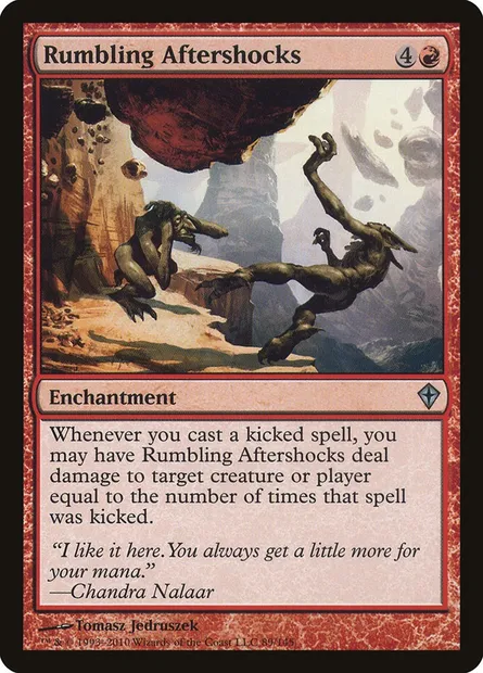Rumbling Aftershocks, Magic card WWK 89 — Worldwake set