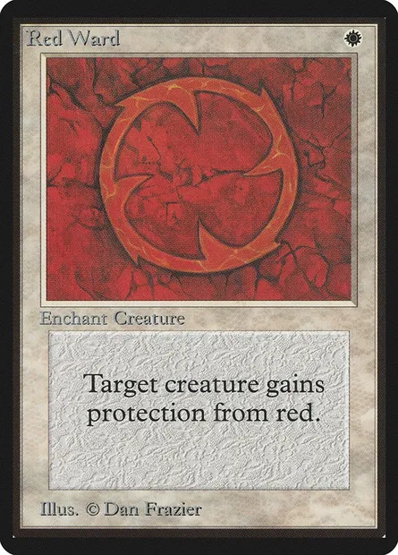 Red Ward, Magic card LEB 34 — Limited Edition Beta set