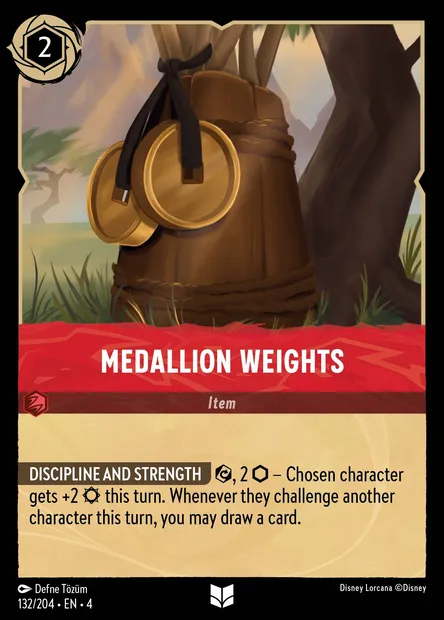 Medallion Weights, Disney Lorcana card CH4-132 — Ursula's Return set