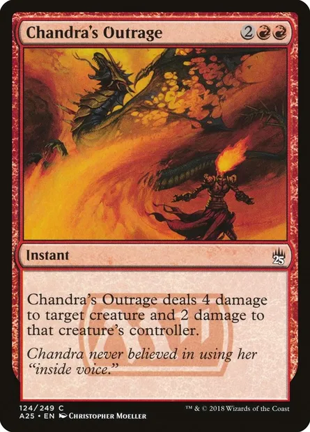 Chandra's Outrage, Magic card A25 124 — Masters 25 set
