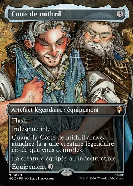 Cotte de mithril, carte Magic HOC 43 — extension The Hobbit Eternal