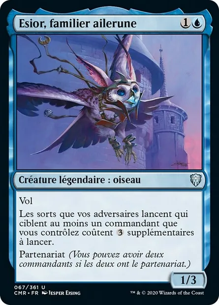 Esior, familier ailerune, carte Magic CMR 67 — extension Commander Legends