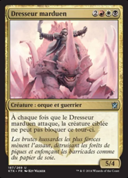 Dresseur marduen, carte Magic KTK 187 — extension Les Khans de Tarkir