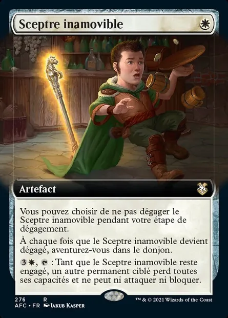 Sceptre inamovible, carte Magic AFC 276 — extension Forgotten Realms Commander