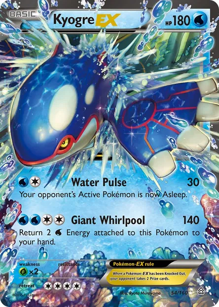 Kyogre EX, Pokémon card PRC 54 — Primal Clash set
