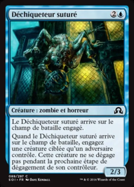 Déchiqueteur suturé, carte Magic SOI 89 — extension Ténèbres sur Innistrad