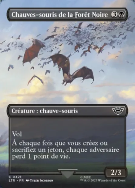 Chauves-souris de la Forêt Noire, carte Magic LTR 421 — extension Le Seigneur des Anneaux : chroniques de la Terre du Milieu