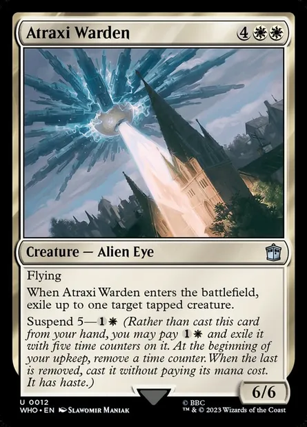 Atraxi Warden, Magic card WHO 12 — Doctor Who set