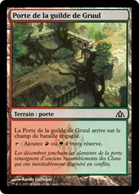 Porte de la guilde de Gruul, carte Magic DGM 150 — extension Le labyrinthe du dragon