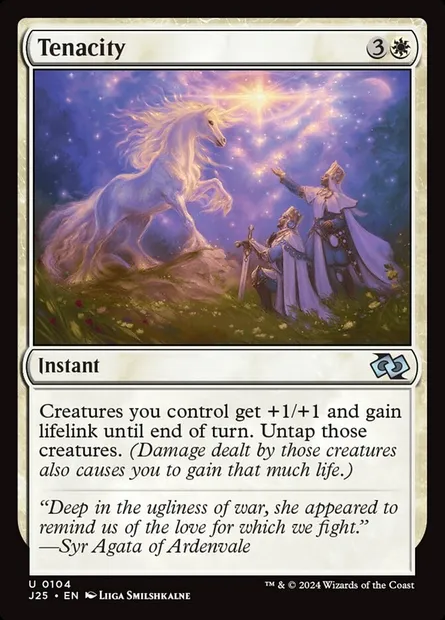 Tenacity, Magic card J25 104 — Foundations Jumpstart set
