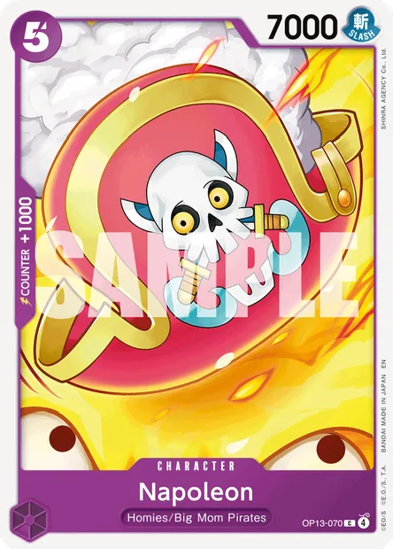 Napoleon, One Piece card OP13-070 — CARRYING ON HIS WILL set