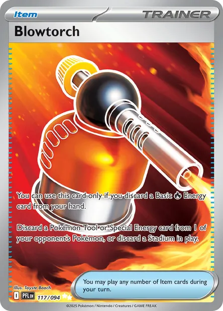 Blowtorch, Pokémon card PFL 117 — Phantasmal Flames set