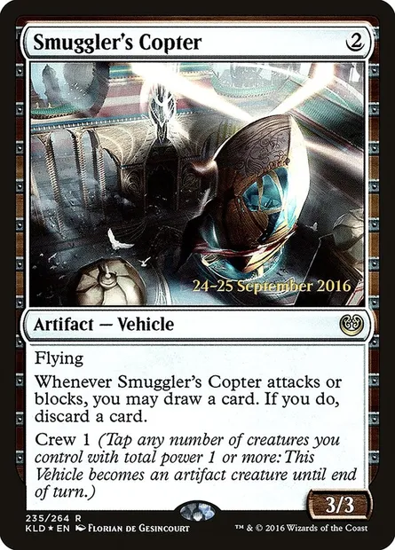 Smuggler's Copter, Magic card PKLD 235s — Kaladesh Promos set