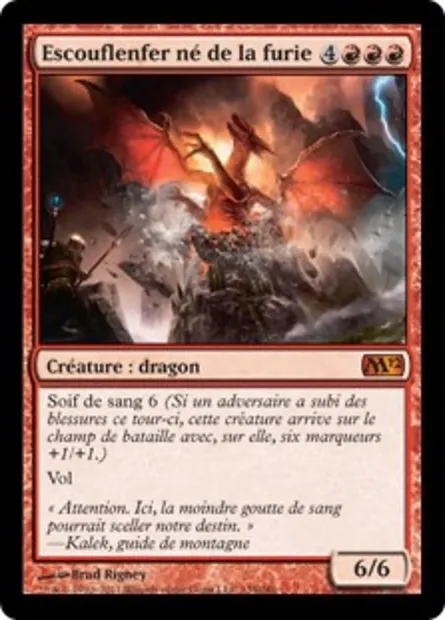Escouflenfer né de la furie, carte Magic M12 135 — extension Magic 2012