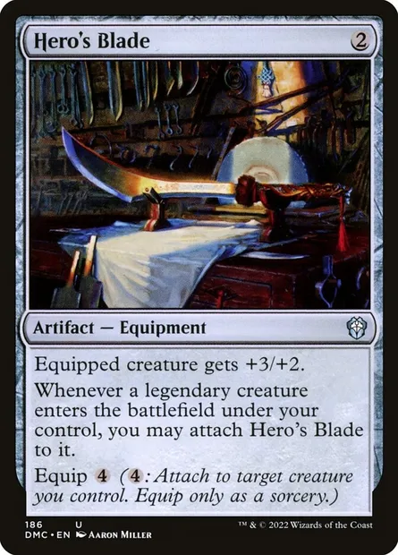 Hero's Blade, Magic card DMC 186 — Dominaria United Commander set