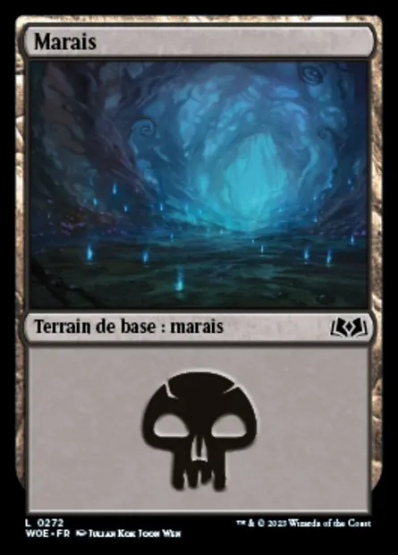 Marais, carte Magic WOE 272 — extension Wilds of Eldraine