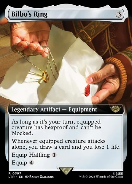 Bilbo's Ring, Magic card LTR 397 — The Lord of the Rings: Tales of Middle-earth set