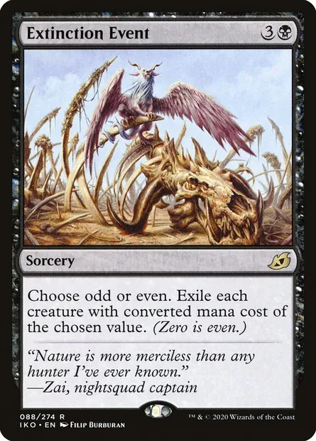 Extinction Event, Magic card IKO 88 — Ikoria: Lair of Behemoths set