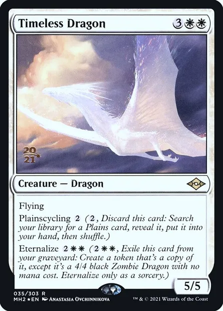 Timeless Dragon, Magic card PMH2 35s — Modern Horizons 2 Promos set