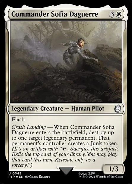 Commandante Sofia Daguerre, carte Magic PIP 543 — extension Fallout