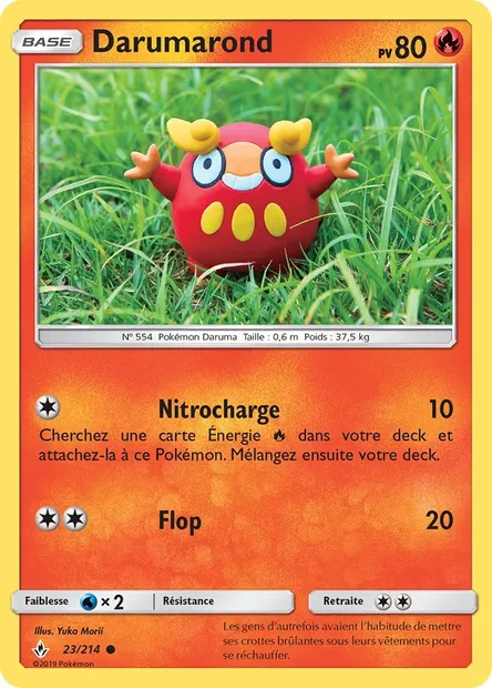Darumarond, carte Pokémon UNB 23 — extension Alliance Infaillible