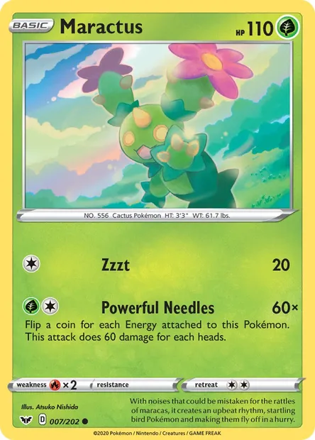 Maractus, Pokémon card SSH 7 — Sword & Shield set