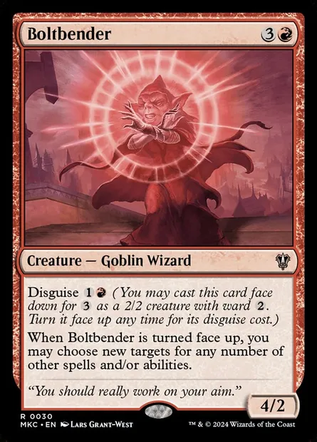 Boltbender, Magic card MKC 30 — Murders at Karlov Manor Commander set