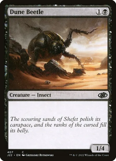Dune Beetle, Magic card J22 407 — Jumpstart 2022 set