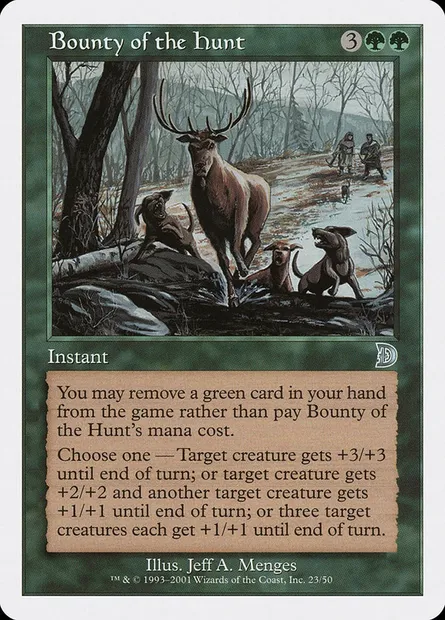 Prime de chasse, carte Magic DKM 23 — extension Deckmasters