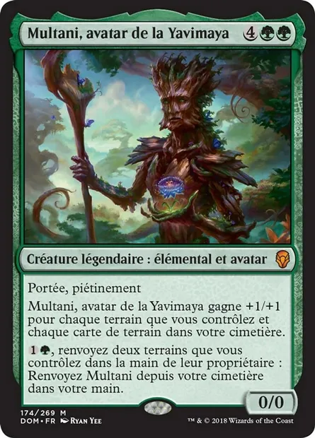 Multani, avatar de la Yavimaya, carte Magic DOM 174 — extension Dominaria
