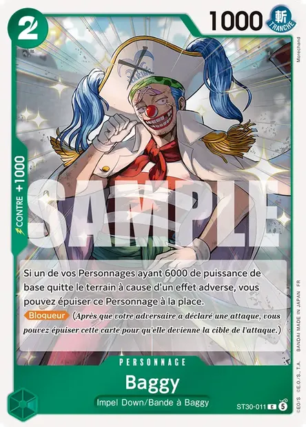 Baggy, carte One Piece ST30-011 — extension LUFFY ET ACE