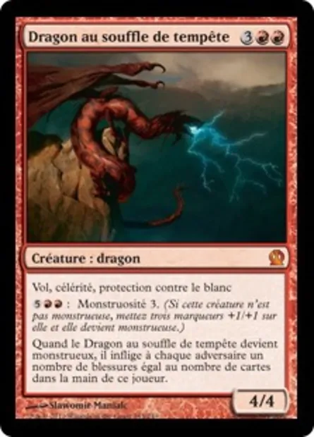 Dragon au souffle de tempête, carte Magic THS 143 — extension Theros